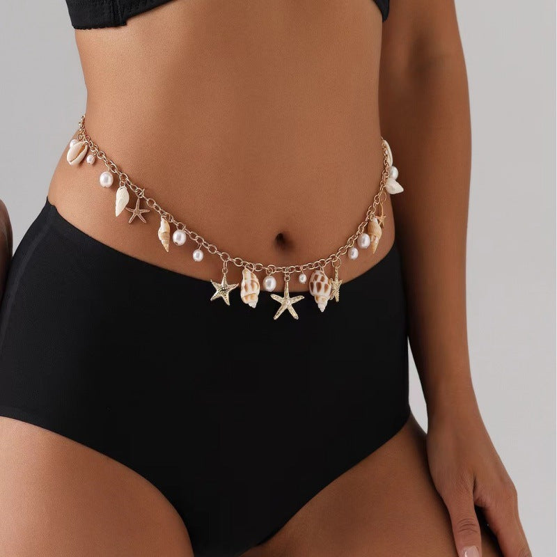 Bohemian Beach Shell Waist Chain - 𝓢𝓱𝓸𝓹𝓵𝓮𝓬𝔂