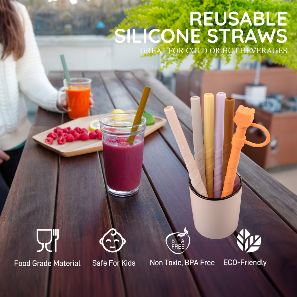 Soft Foldable Food Grade Silicone Straw - 𝓢𝓱𝓸𝓹𝓵𝓮𝓬𝔂