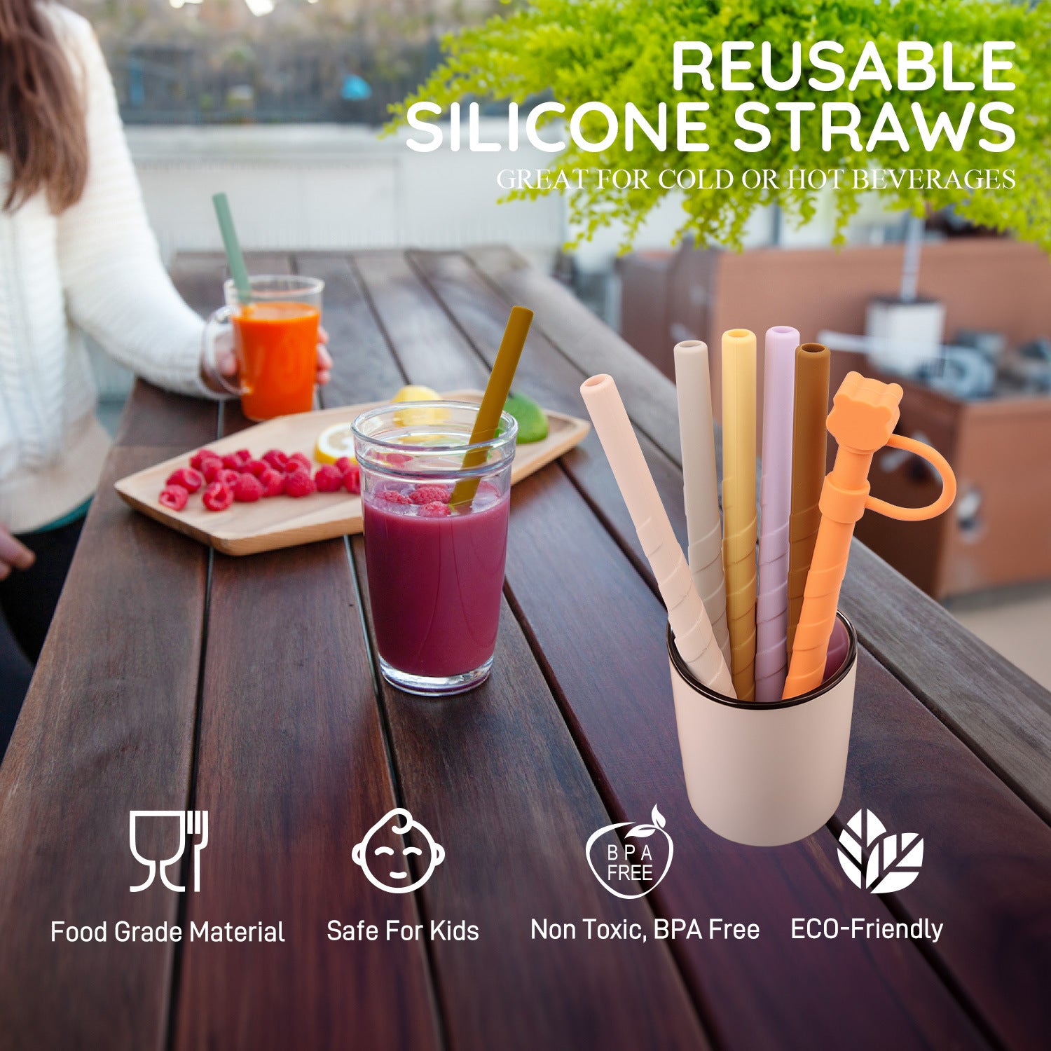 Soft Foldable Food Grade Silicone Straw - 𝓢𝓱𝓸𝓹𝓵𝓮𝓬𝔂