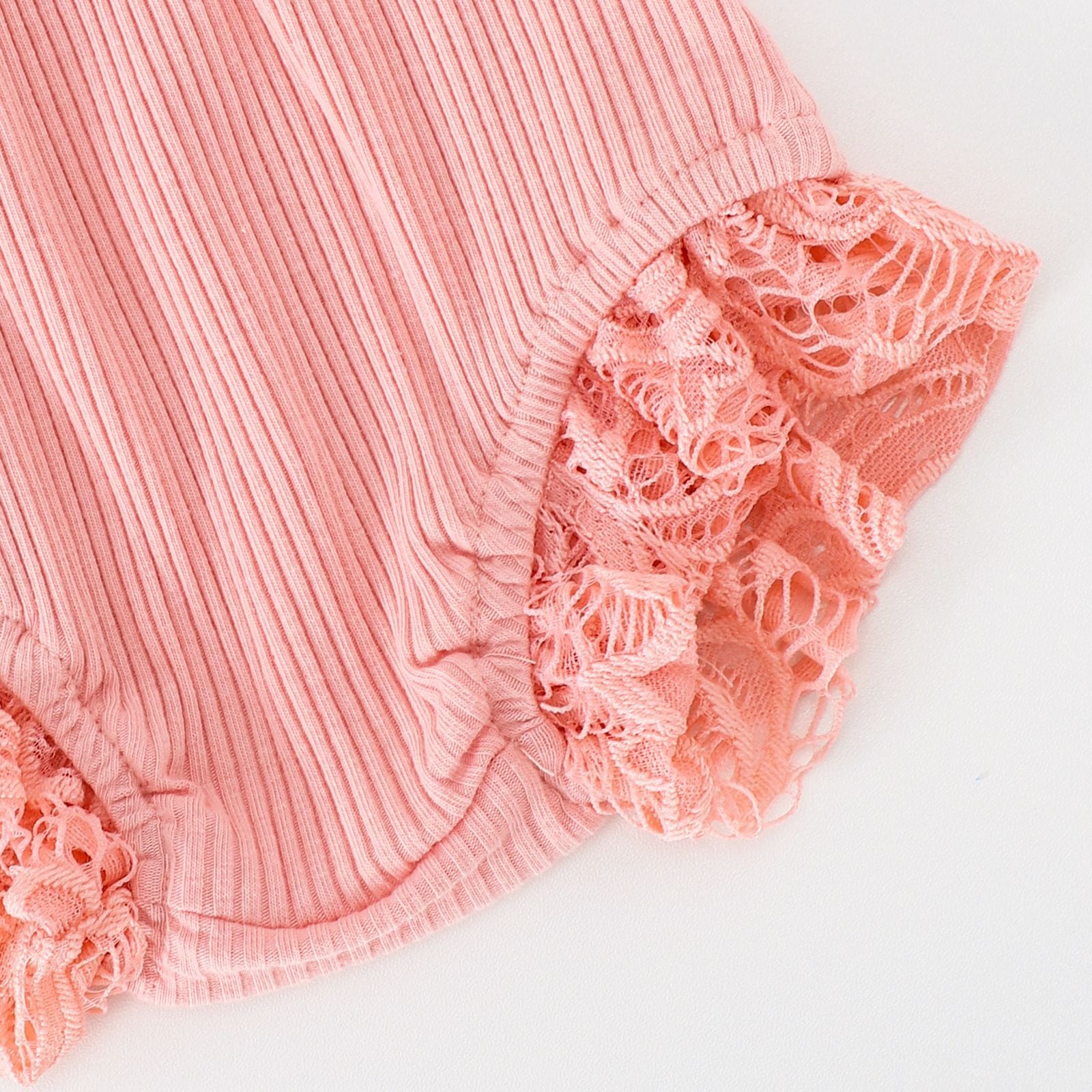 Mesh Smocking Sling Top Harem Pants Lace Two-piece Set - 𝓢𝓱𝓸𝓹𝓵𝓮𝓬𝔂