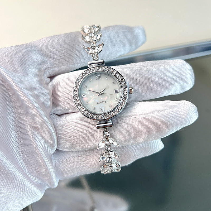 Affordable Luxury Diamond-embedded Free Adjustable Bracelet Quartz Watch - 𝓢𝓱𝓸𝓹𝓵𝓮𝓬𝔂