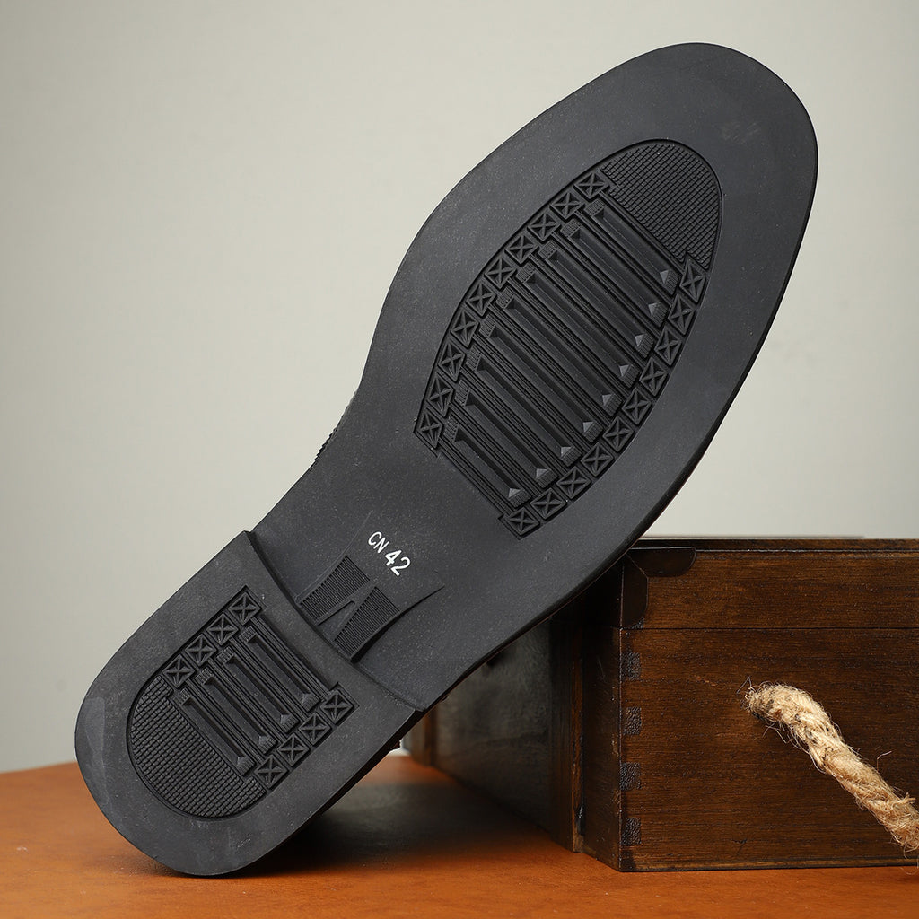 New British Men's High Top Color Blocked Leather Shoes - 𝓢𝓱𝓸𝓹𝓵𝓮𝓬𝔂