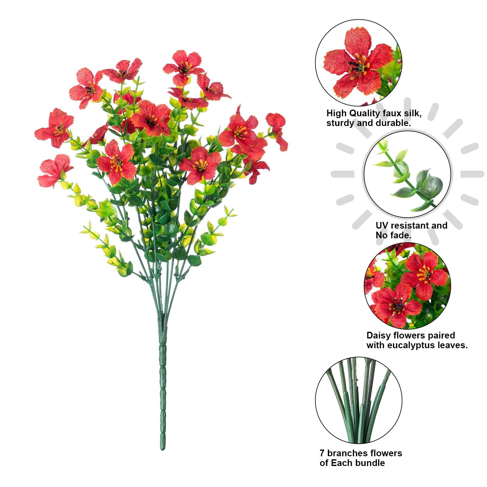 Artificial Outdoor UV-proof Decorative Simulation Green Plant Plastic Flowers - 𝓢𝓱𝓸𝓹𝓵𝓮𝓬𝔂