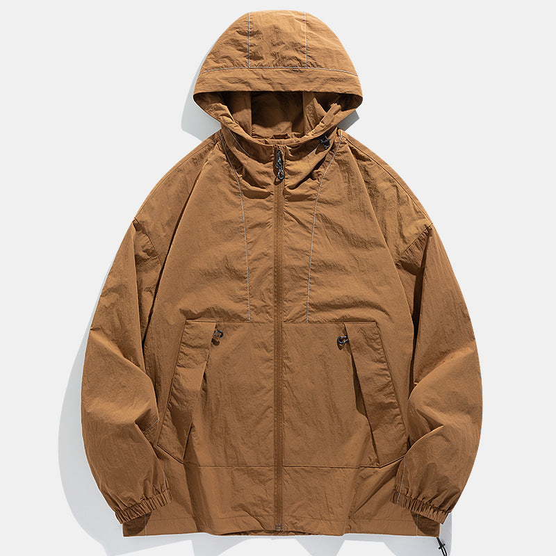 Outdoor Windproof Waterproof Crisp Loose Hoodie Workwear Jacket Coat - 𝓢𝓱𝓸𝓹𝓵𝓮𝓬𝔂