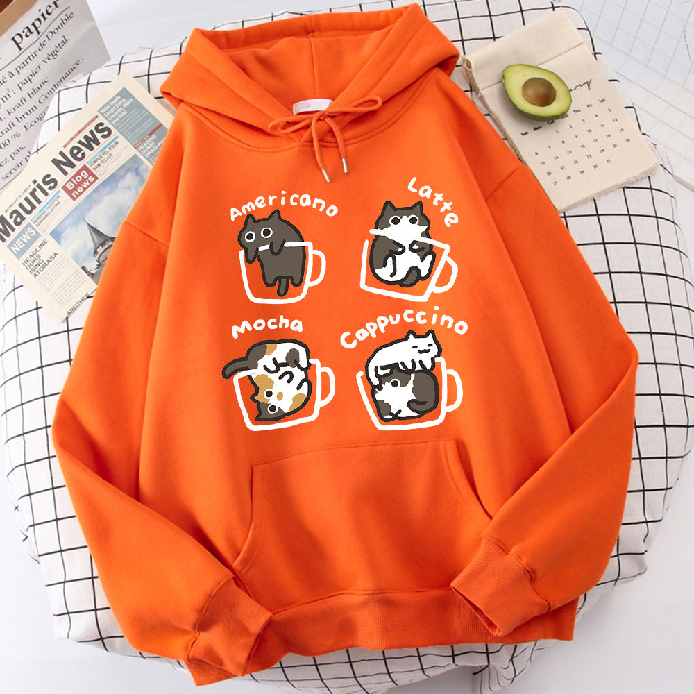Five Kitties Play In Cup Hoodie - 𝓢𝓱𝓸𝓹𝓵𝓮𝓬𝔂