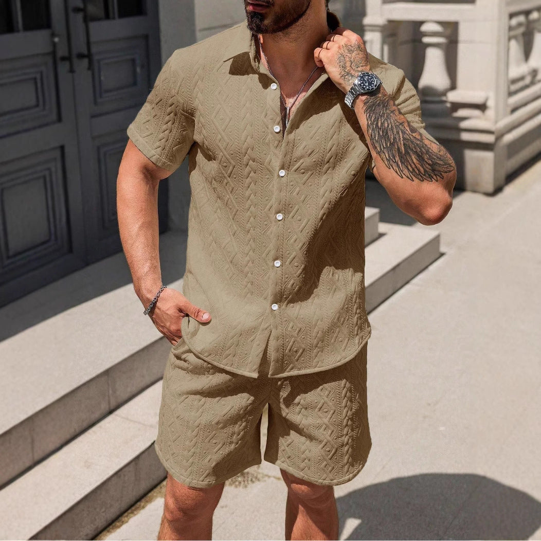 Men's Shirt Casual Loose Short Sleeves Shorts - 𝓢𝓱𝓸𝓹𝓵𝓮𝓬𝔂