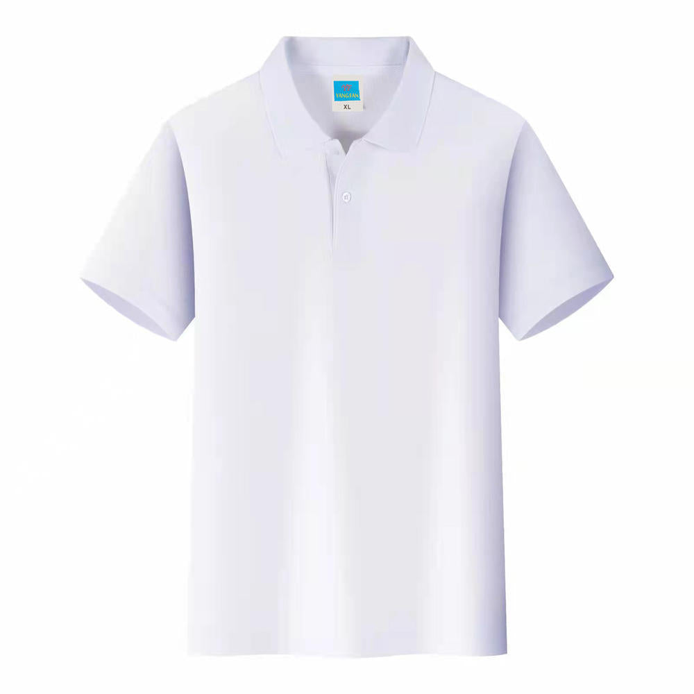 Men's Solid Color Polo Collar T-shirt Blank Short Sleeve - 𝓢𝓱𝓸𝓹𝓵𝓮𝓬𝔂