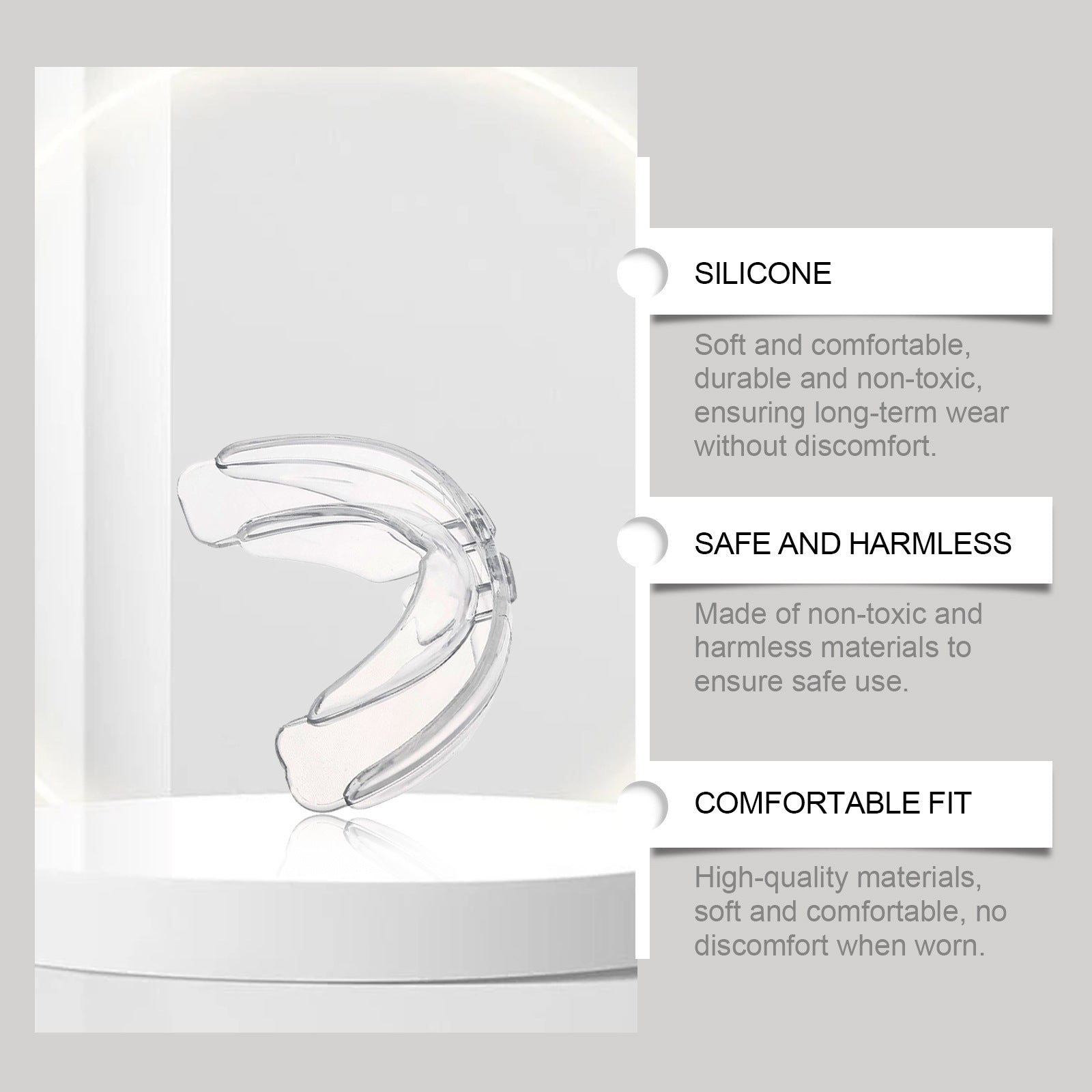 Silicone Night Support Teeth Guard Anti Snoring Protect Teeth Tooth Socket - 𝓢𝓱𝓸𝓹𝓵𝓮𝓬𝔂