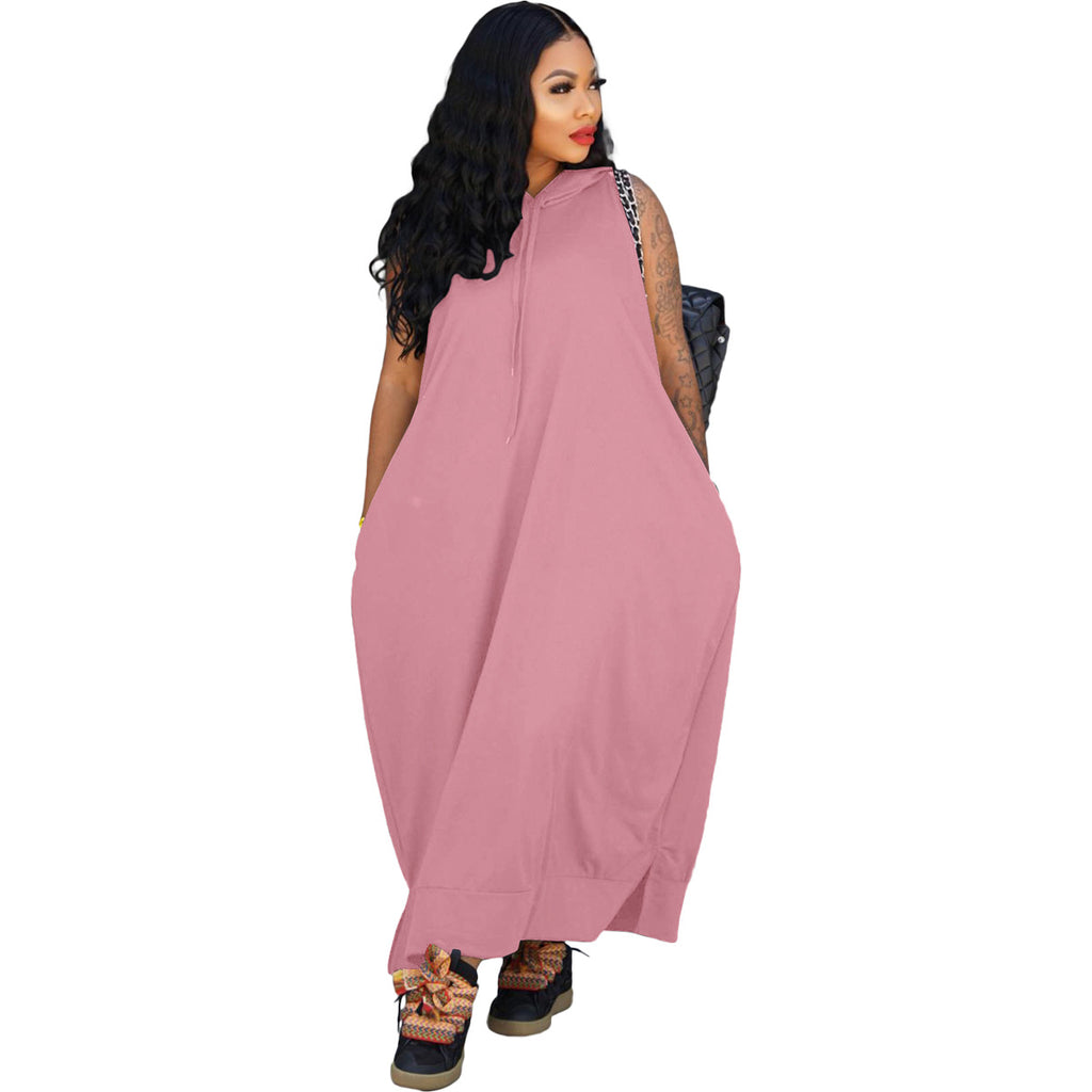 Women's Cape Sleeveless Pocket Loose Dress - 𝓢𝓱𝓸𝓹𝓵𝓮𝓬𝔂