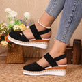 Wedge Lightweight Hemp Rope Braided Closed Toe Elastic Band Women's Shoes - 𝓢𝓱𝓸𝓹𝓵𝓮𝓬𝔂