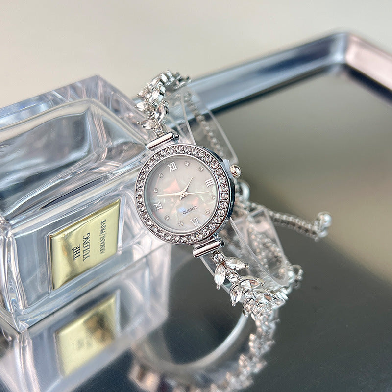 Affordable Luxury Diamond-embedded Free Adjustable Bracelet Quartz Watch - 𝓢𝓱𝓸𝓹𝓵𝓮𝓬𝔂