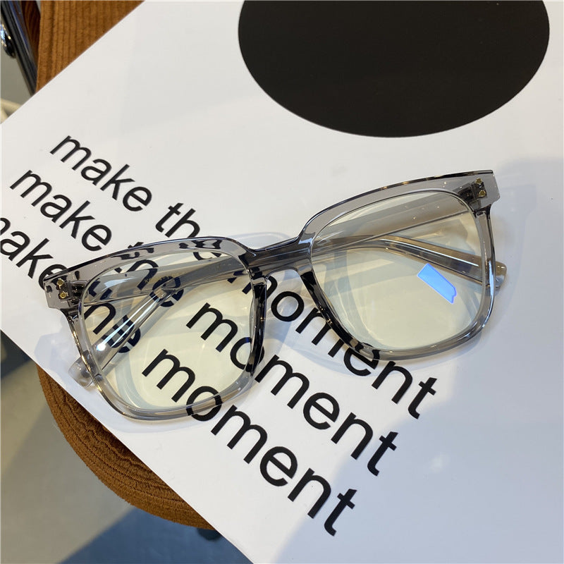 Internet Celebrity Vintage With Large Rims Glasses Women's Korean-style Ins Round Face - 𝓢𝓱𝓸𝓹𝓵𝓮𝓬𝔂