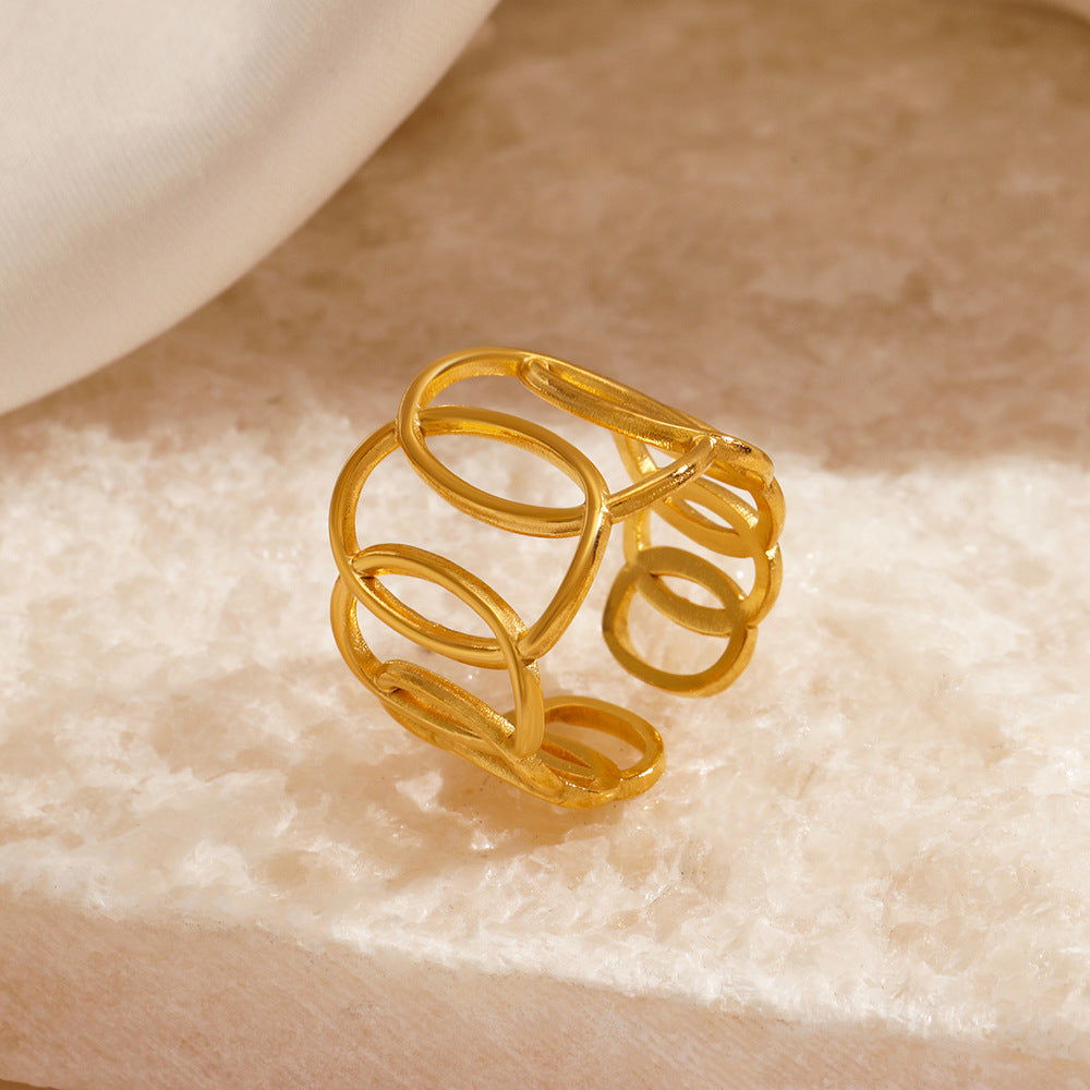 Geometric Ellipse Cross Ring Personality - 𝓢𝓱𝓸𝓹𝓵𝓮𝓬𝔂