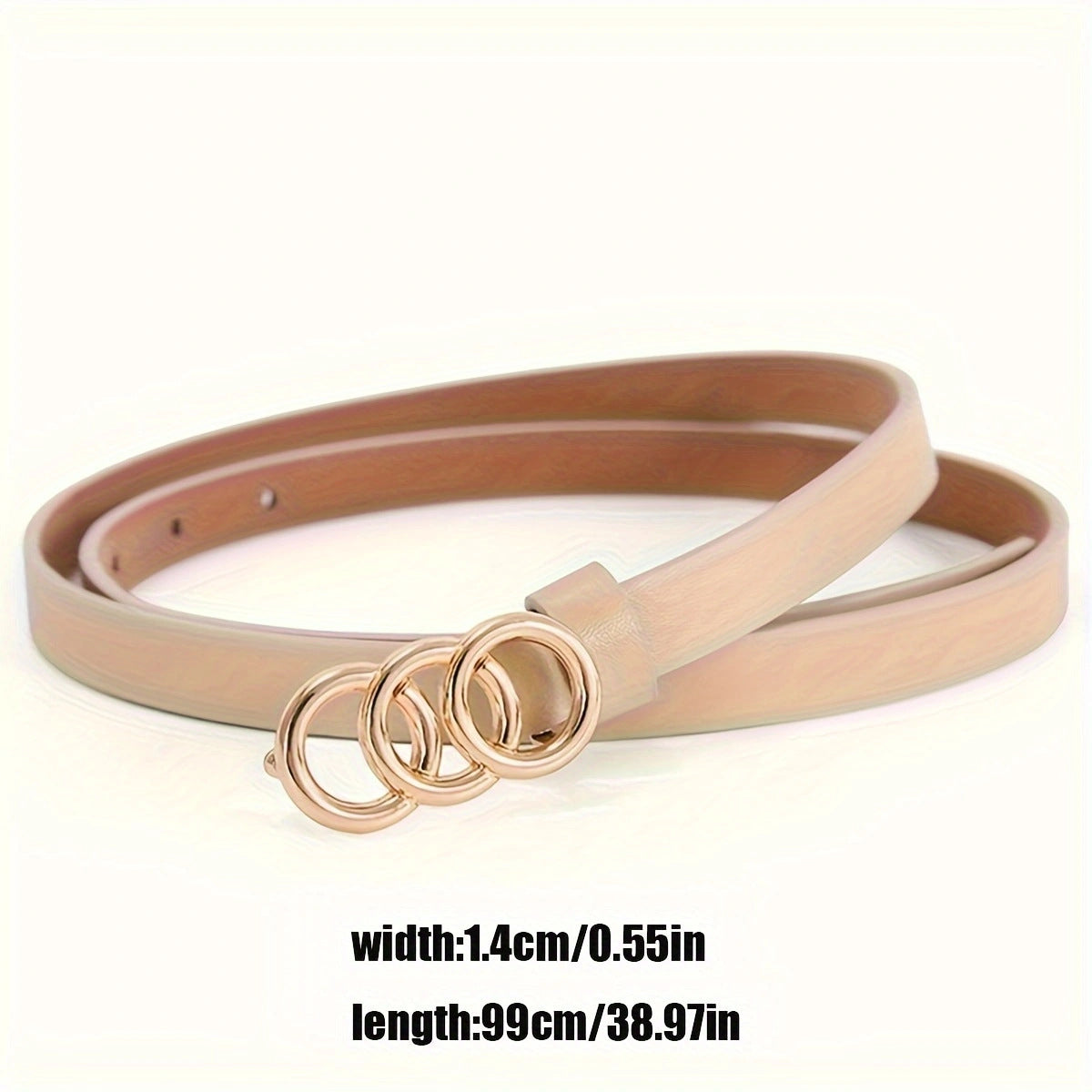 Women's Stylish Retro Minimalism 3-ring Thin Belt - 𝓢𝓱𝓸𝓹𝓵𝓮𝓬𝔂