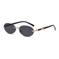 Trimming Oval Frame Sunglasses Frameless Hot Girl Sunglasses - 𝓢𝓱𝓸𝓹𝓵𝓮𝓬𝔂