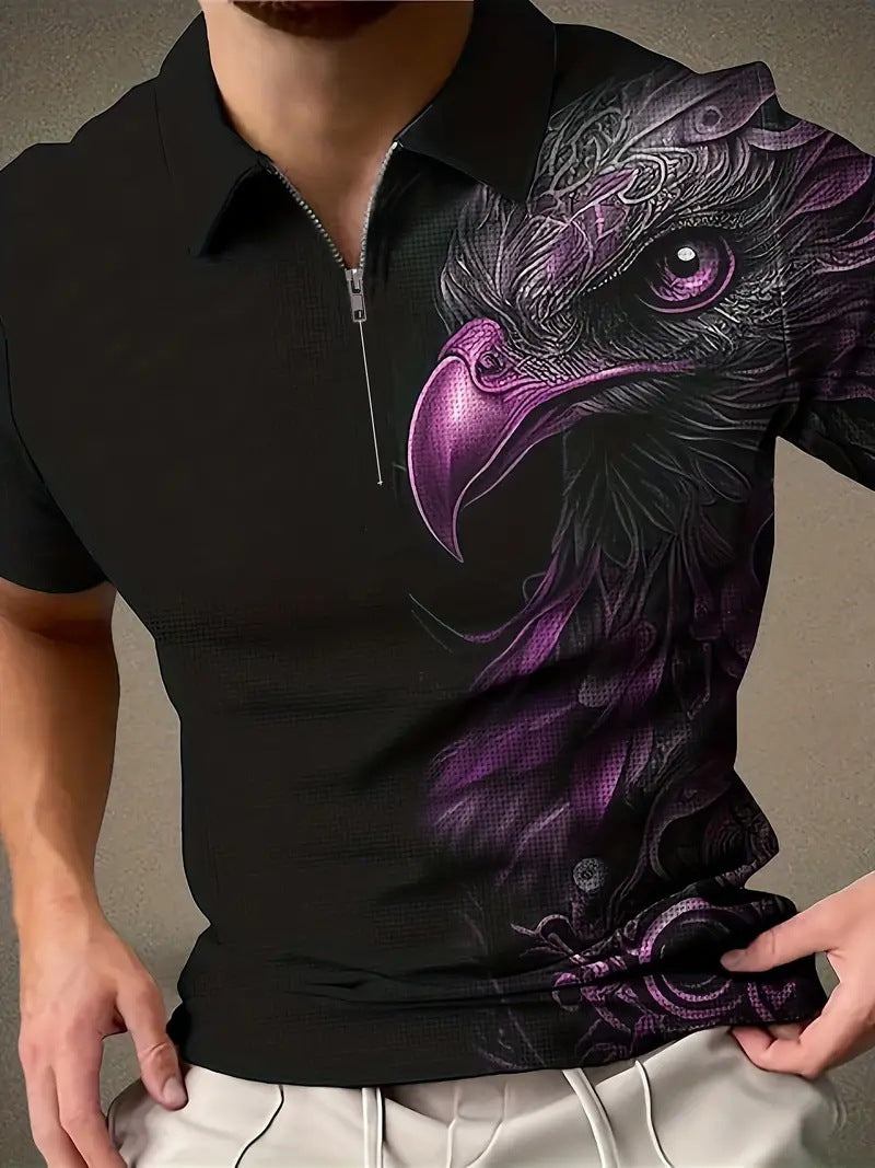 Men's Print Breathable Fashion Polo Shirt Top - 𝓢𝓱𝓸𝓹𝓵𝓮𝓬𝔂