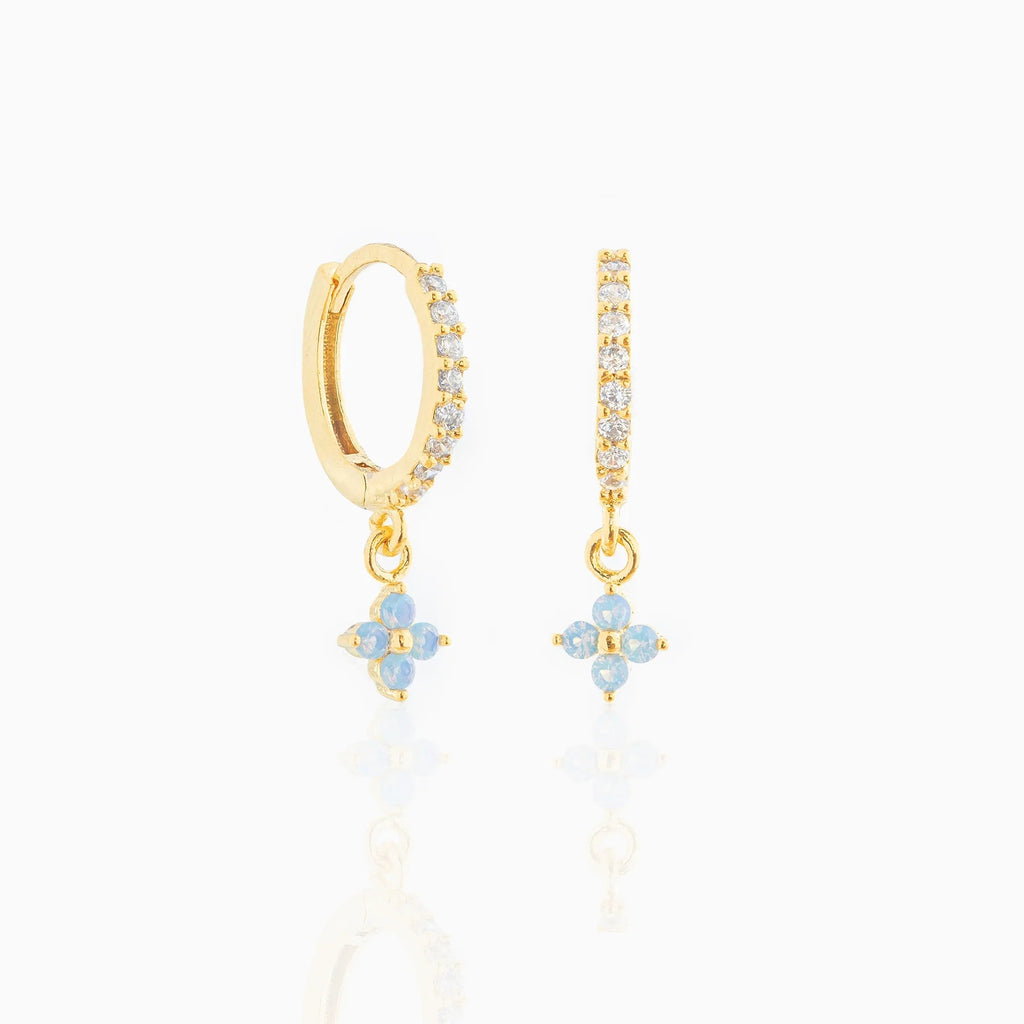 Small And Beautiful Flower Earrings Micro-inlaid Ear Clip - 𝓢𝓱𝓸𝓹𝓵𝓮𝓬𝔂