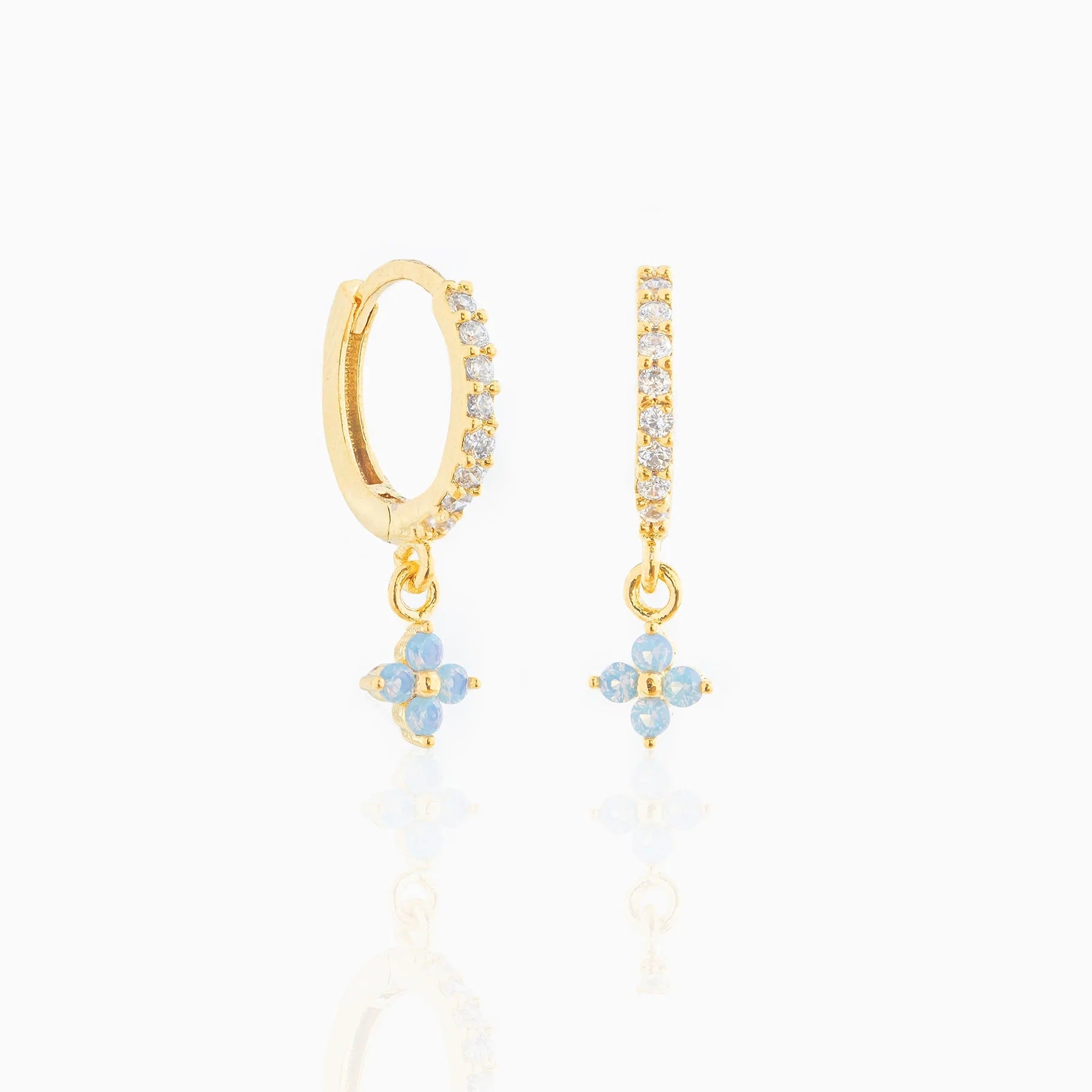 Small And Beautiful Flower Earrings Micro-inlaid Ear Clip - 𝓢𝓱𝓸𝓹𝓵𝓮𝓬𝔂