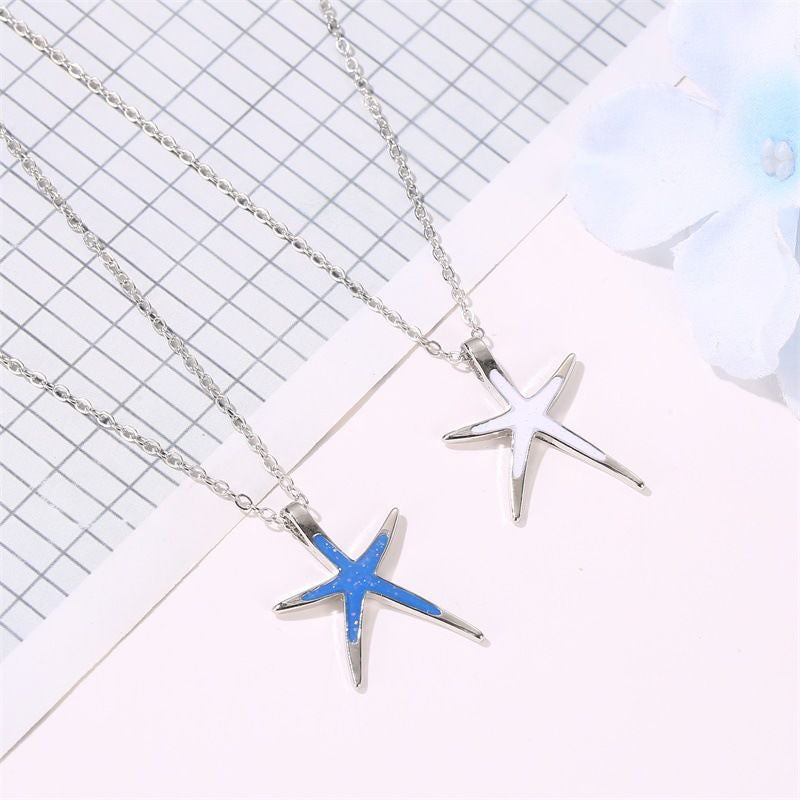 European And American New Starfish Pendant Fashion Simple Cute Starfish Women's Necklace - 𝓢𝓱𝓸𝓹𝓵𝓮𝓬𝔂
