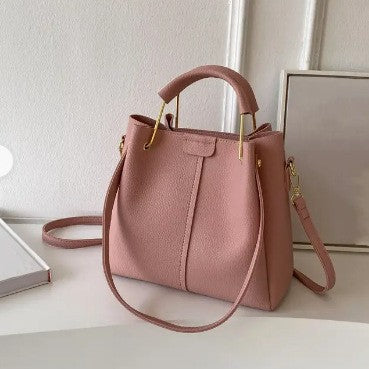 Women's Large-capacity Crossbody Autumn All-matching Korean-style Textured Portable Bucket Bag - 𝓢𝓱𝓸𝓹𝓵𝓮𝓬𝔂