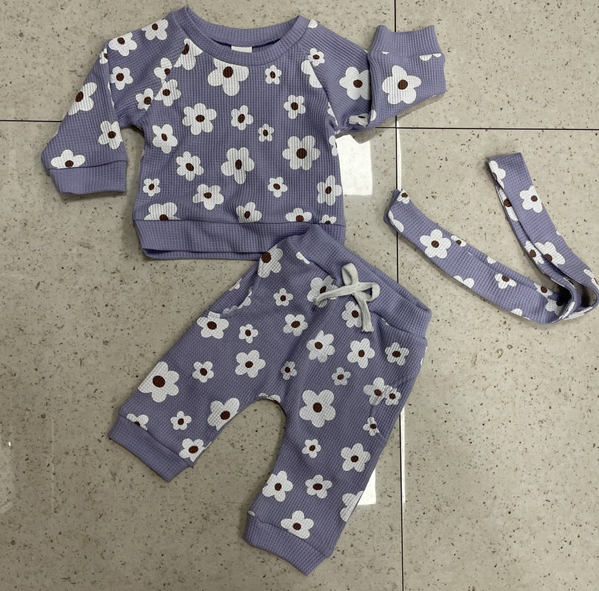 Personality New Waffle Print Sweater Suit - 𝓢𝓱𝓸𝓹𝓵𝓮𝓬𝔂