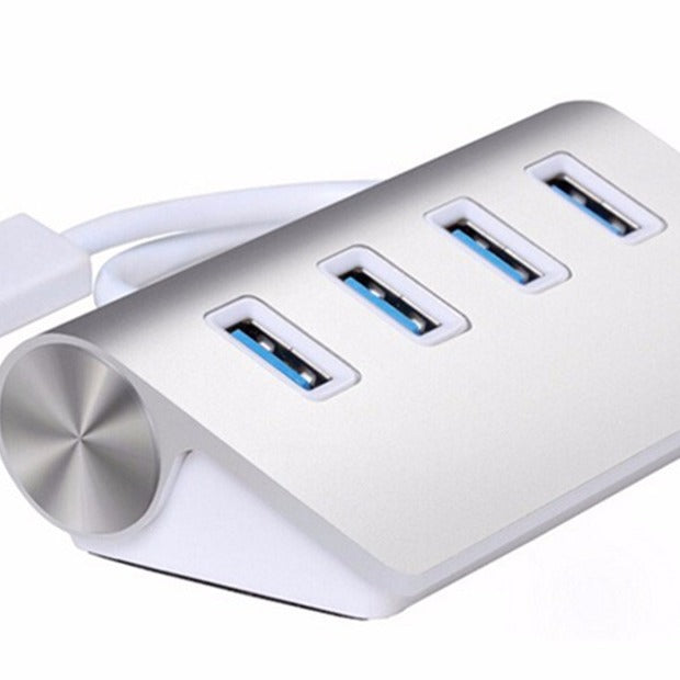 Household Portable Aluminum Alloy Four-port Hub - 𝓢𝓱𝓸𝓹𝓵𝓮𝓬𝔂