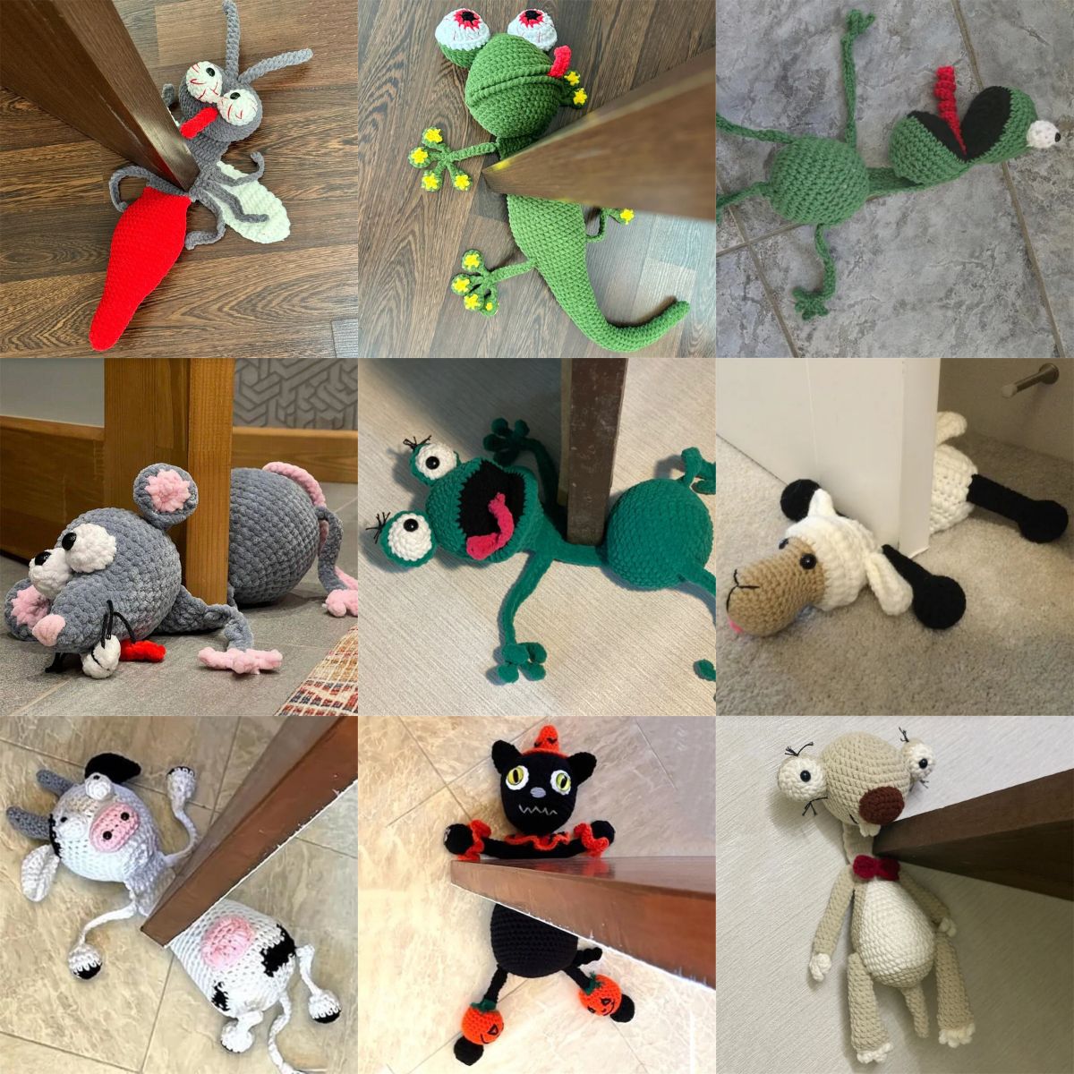 Hand-knitted Creative Animal Door Stop Ornaments - 𝓢𝓱𝓸𝓹𝓵𝓮𝓬𝔂