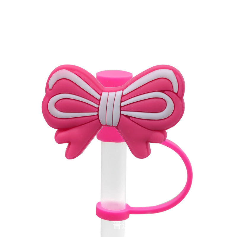 Straw Mouthpiece Silicone Dust Plug Decorative Buckle Clip Personalized Letter Label - 𝓢𝓱𝓸𝓹𝓵𝓮𝓬𝔂