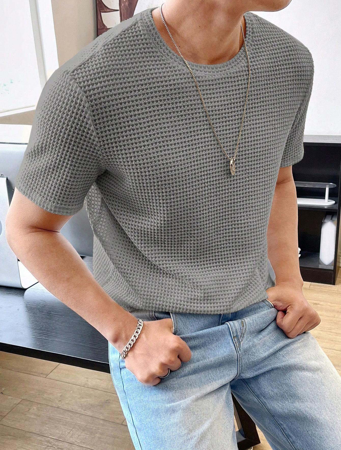 Men's Casual Loose Solid Color Short Sleeve - 𝓢𝓱𝓸𝓹𝓵𝓮𝓬𝔂