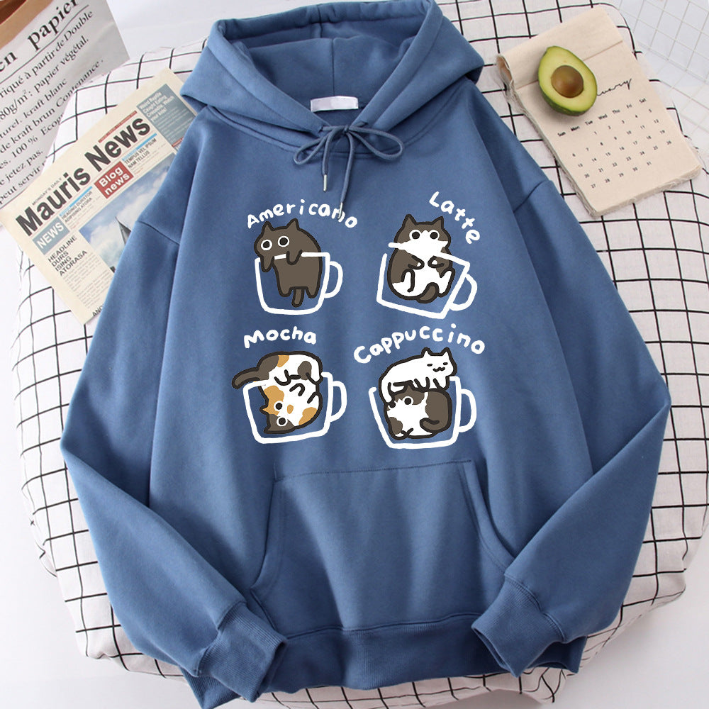 Five Kitties Play In Cup Hoodie - 𝓢𝓱𝓸𝓹𝓵𝓮𝓬𝔂