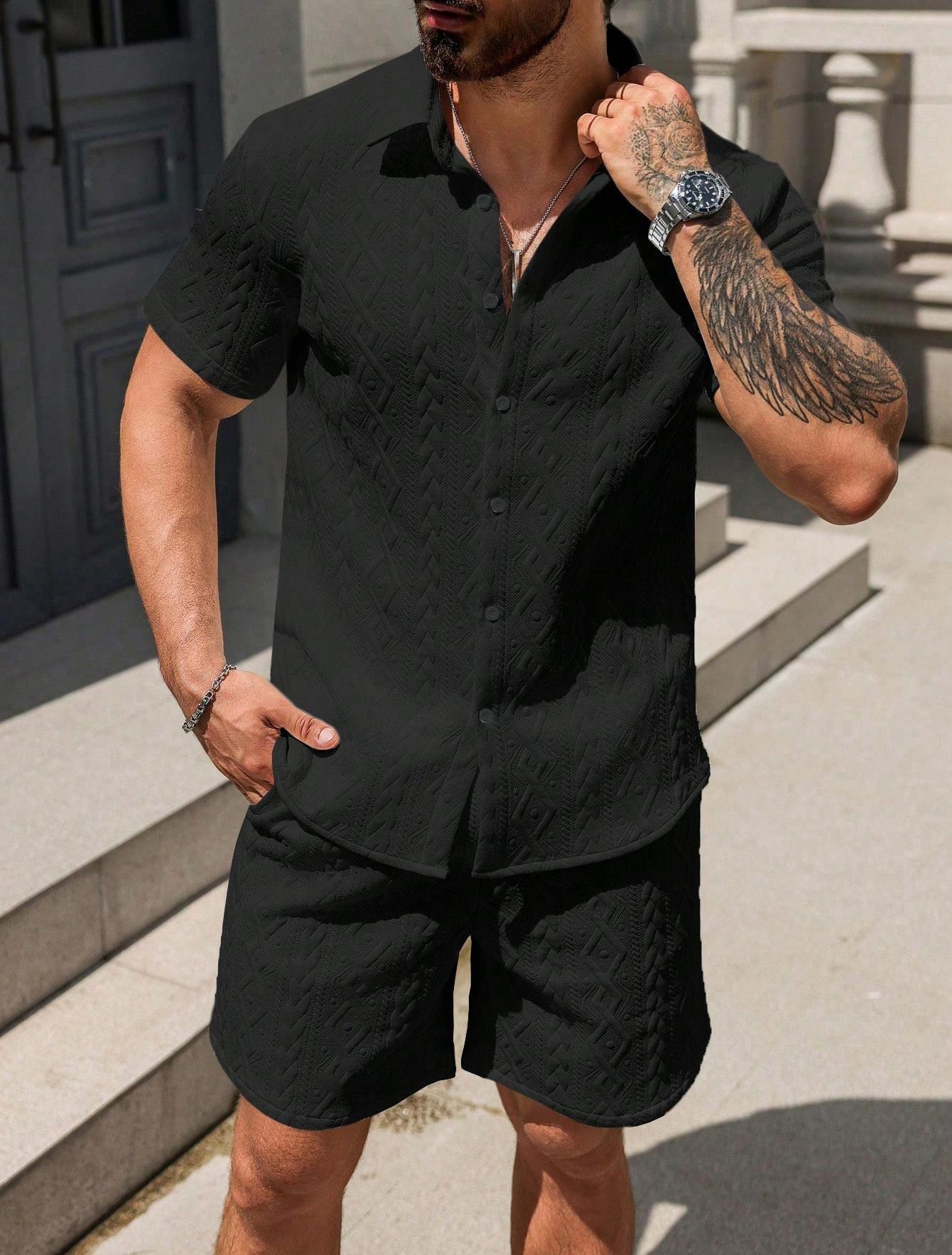 Men's Shirt Casual Loose Short Sleeves Shorts - 𝓢𝓱𝓸𝓹𝓵𝓮𝓬𝔂