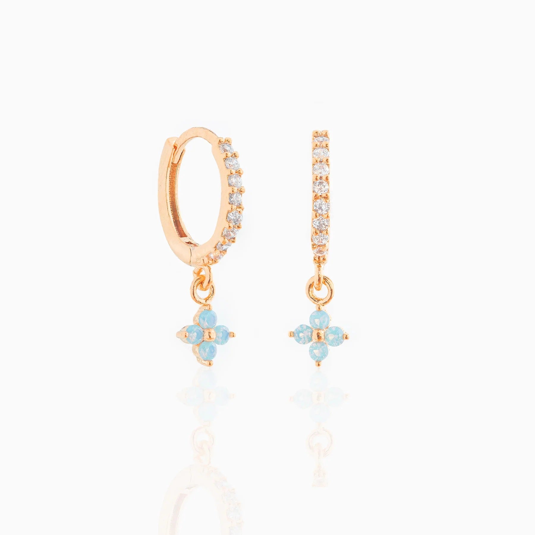 Small And Beautiful Flower Earrings Micro-inlaid Ear Clip - 𝓢𝓱𝓸𝓹𝓵𝓮𝓬𝔂