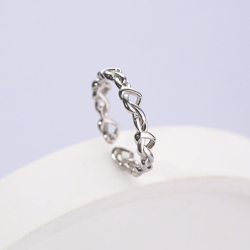 Light Luxury Open Index Finger Personality Design Love Heart-shaped Ring Female - 𝓢𝓱𝓸𝓹𝓵𝓮𝓬𝔂