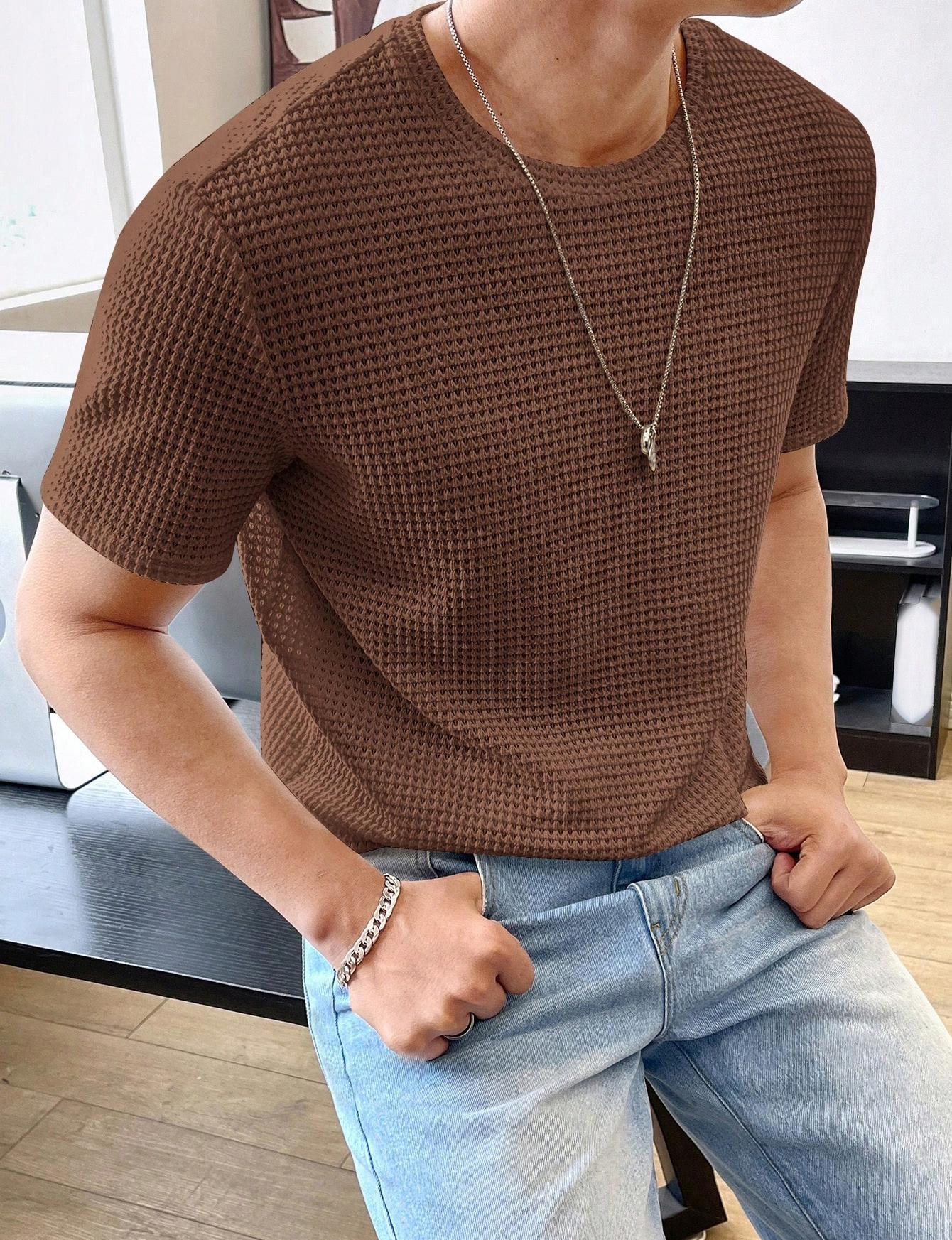 Men's Casual Loose Solid Color Short Sleeve - 𝓢𝓱𝓸𝓹𝓵𝓮𝓬𝔂