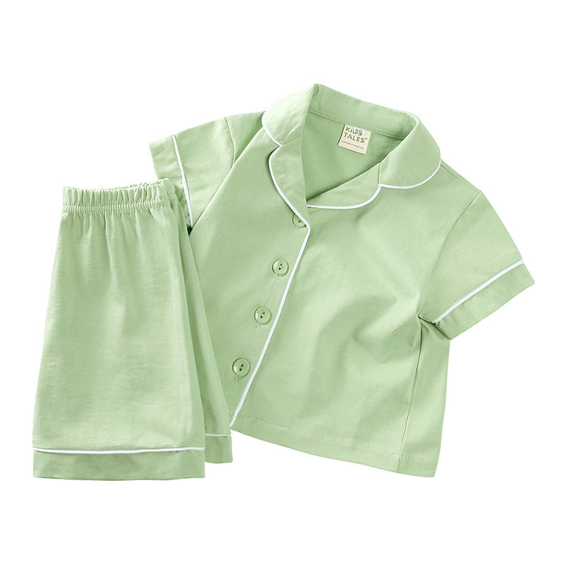 Casual Summer Children's Pure Cotton Soft Pajamas Suit - 𝓢𝓱𝓸𝓹𝓵𝓮𝓬𝔂