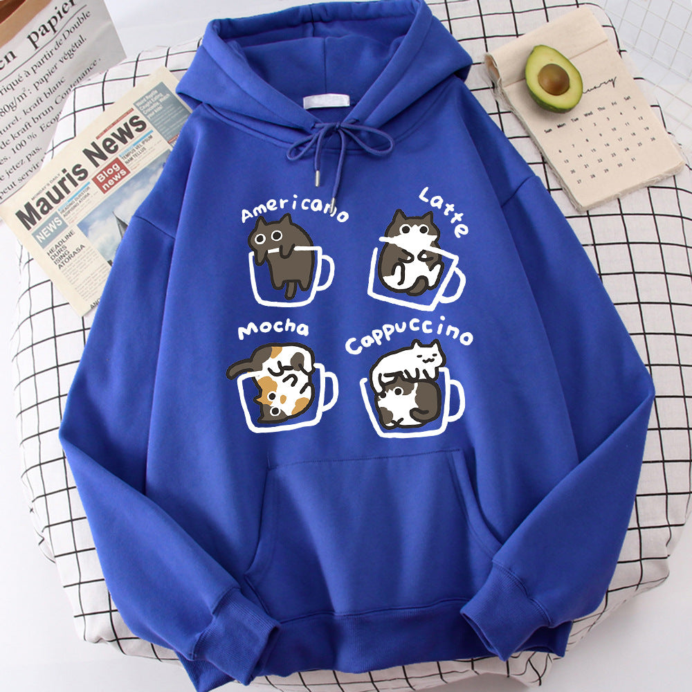 Five Kitties Play In Cup Hoodie - 𝓢𝓱𝓸𝓹𝓵𝓮𝓬𝔂