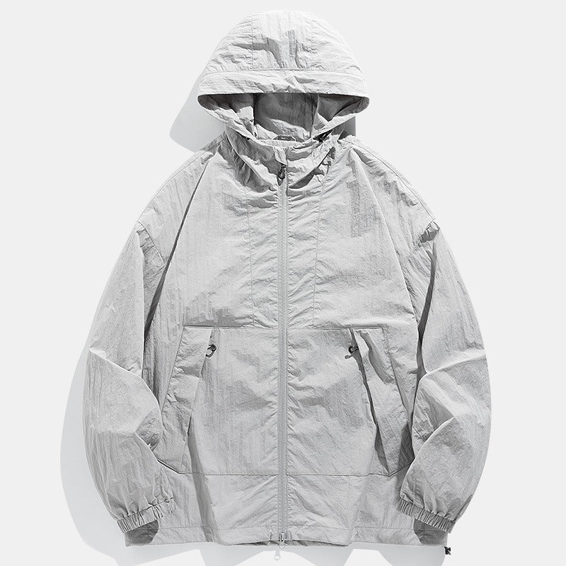 Outdoor Windproof Waterproof Crisp Loose Hoodie Workwear Jacket Coat - 𝓢𝓱𝓸𝓹𝓵𝓮𝓬𝔂
