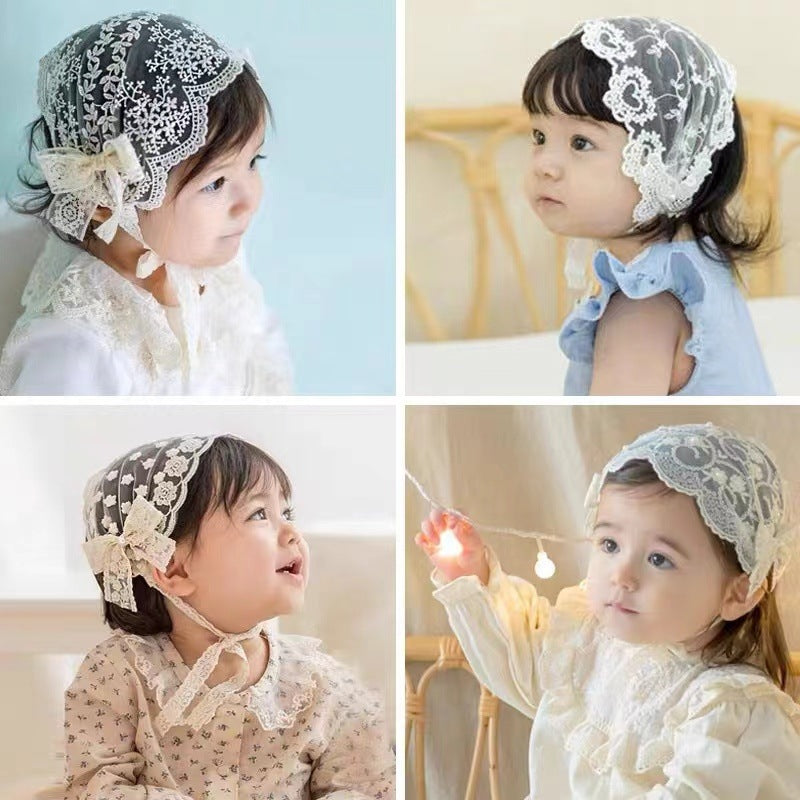 Children's Lace Decor Hat Summer Thin Princess Care Door Bow Baby Girl Hair Band - 𝓢𝓱𝓸𝓹𝓵𝓮𝓬𝔂