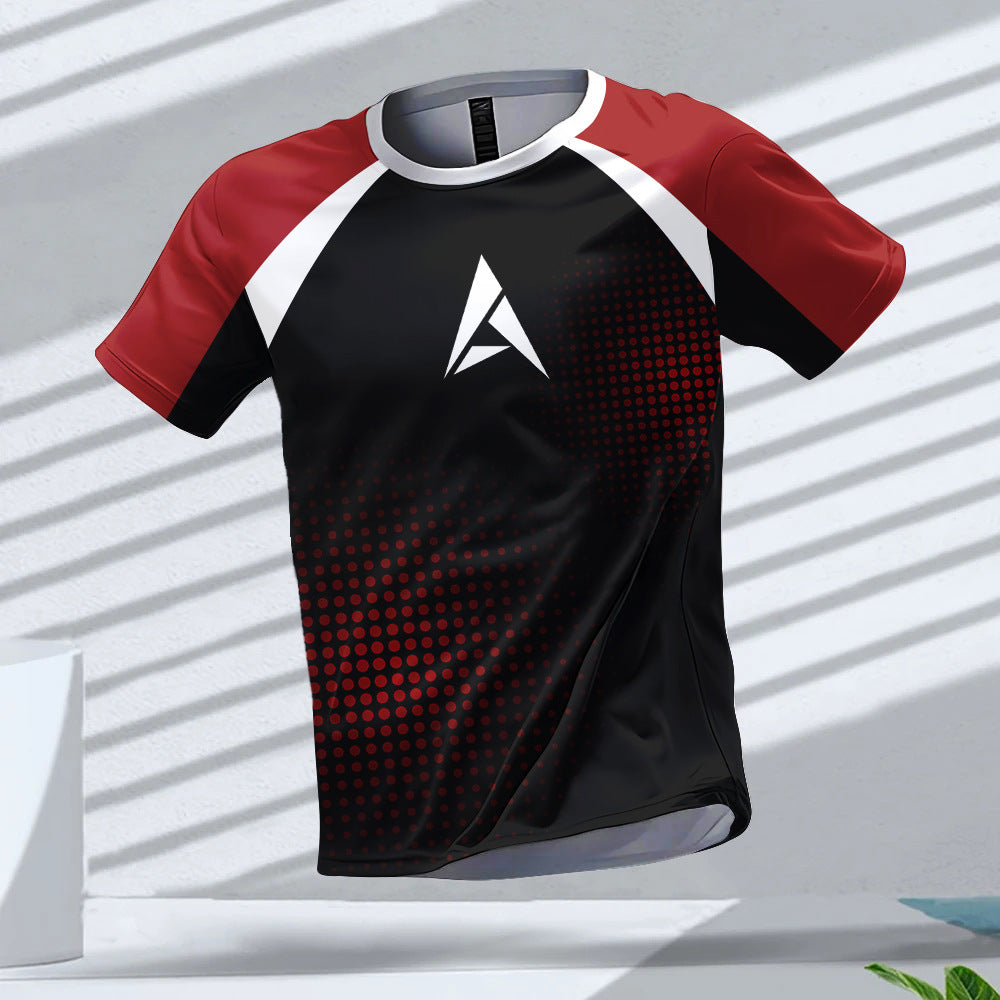 Solid Color Pattern Sports T-shirt - 𝓢𝓱𝓸𝓹𝓵𝓮𝓬𝔂