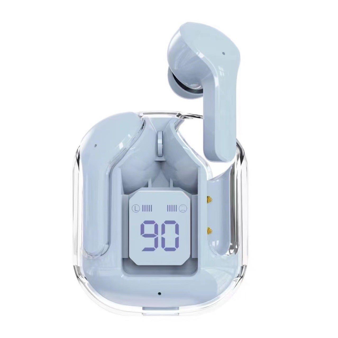 New Mini Transparent Wireless Bluetooth Headset Digital Display ENC Noise Reduction True Wireless Sports Music - 𝓢𝓱𝓸𝓹𝓵𝓮𝓬𝔂