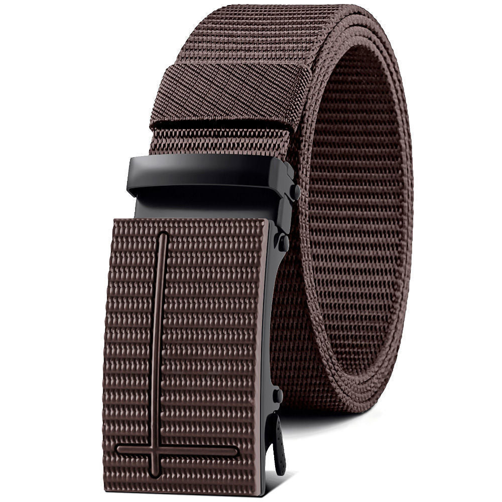 Nylon Waistband Men's Automatic Buckle Outdoor Canvas Belt - 𝓢𝓱𝓸𝓹𝓵𝓮𝓬𝔂