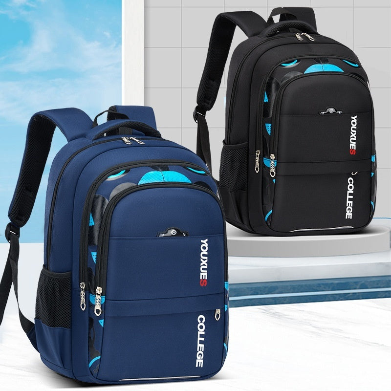 Simple Waterproof Multi-compartment Large Capacity Backpack - 𝓢𝓱𝓸𝓹𝓵𝓮𝓬𝔂