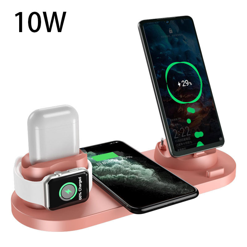 Wireless Charger For IPhone Fast Charger For Phone Fast Charging Pad For Phone Watch 6 In 1 Charging Dock Station - 𝓢𝓱𝓸𝓹𝓵𝓮𝓬𝔂