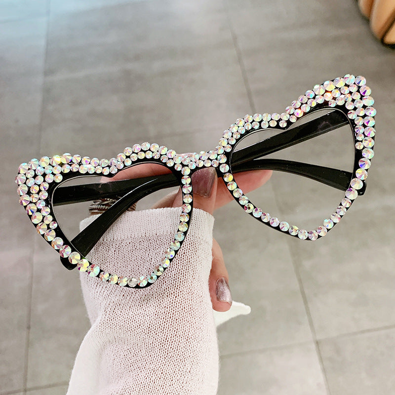 Female Cute Cat Eye Heart-shaped Sun Glasses - 𝓢𝓱𝓸𝓹𝓵𝓮𝓬𝔂