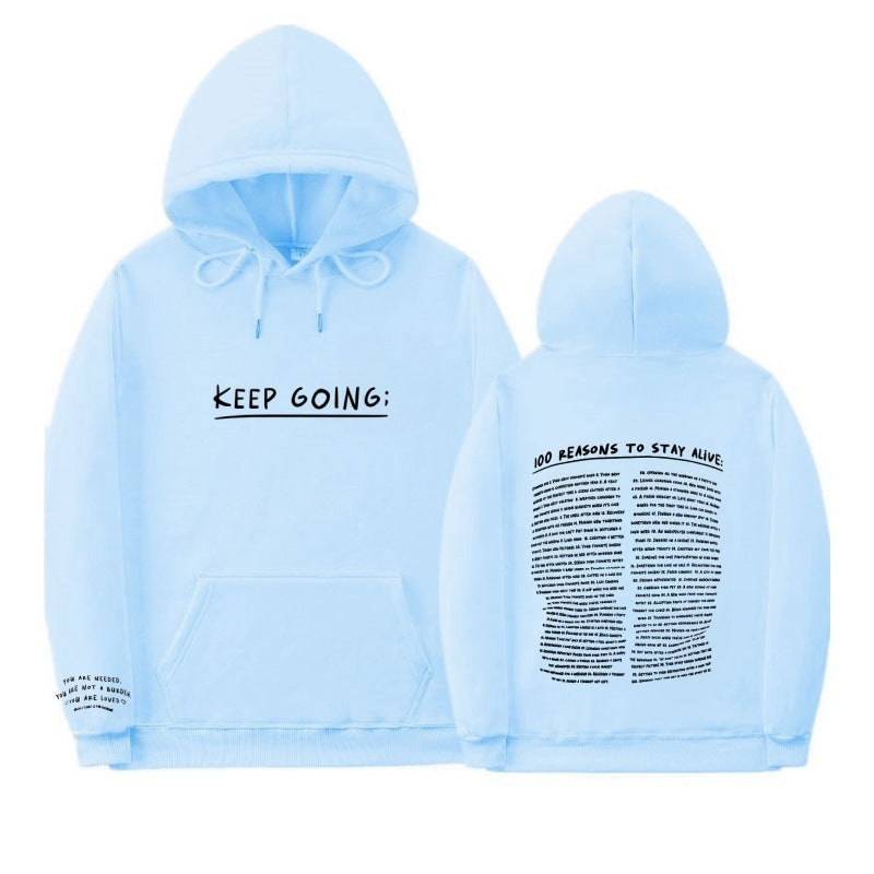 Letter Printing Long-sleeved Drawstring Hooded Sweatshirt With Pockets Fashion Sports Hoodie Womens Clothing - 𝓢𝓱𝓸𝓹𝓵𝓮𝓬𝔂