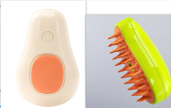 Steamy Cat Brush Cat Dog Grooming Comb Electric Self Cleaning Steam Cat Brush For Massage Avocado Shape Pet Spray Cat Grooming - 𝓢𝓱𝓸𝓹𝓵𝓮𝓬𝔂