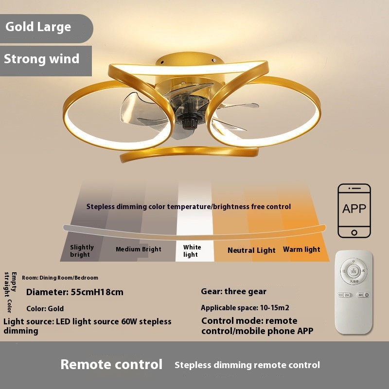 Bedroom Fan Lamp Simple Ceiling Light With Fan - 𝓢𝓱𝓸𝓹𝓵𝓮𝓬𝔂