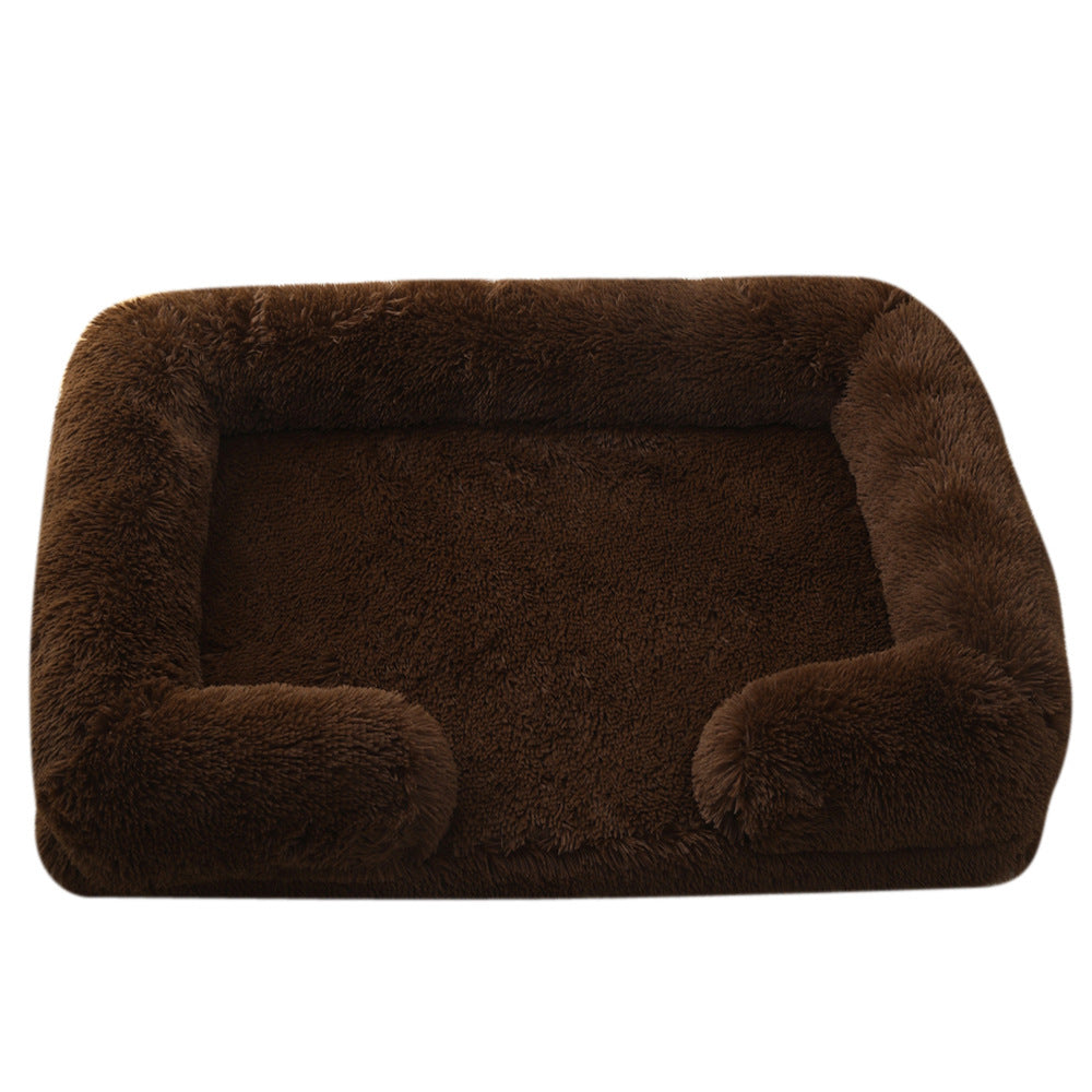 Plush Round Pet Bed Dog Bed Winter - 𝓢𝓱𝓸𝓹𝓵𝓮𝓬𝔂