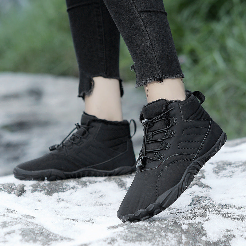 Outdoor Sports Cotton Shoes For Men And Women Winter Warm Slip-on Boots Wear-resistant Anti-ski Thickened Shoes Couple - 𝓢𝓱𝓸𝓹𝓵𝓮𝓬𝔂