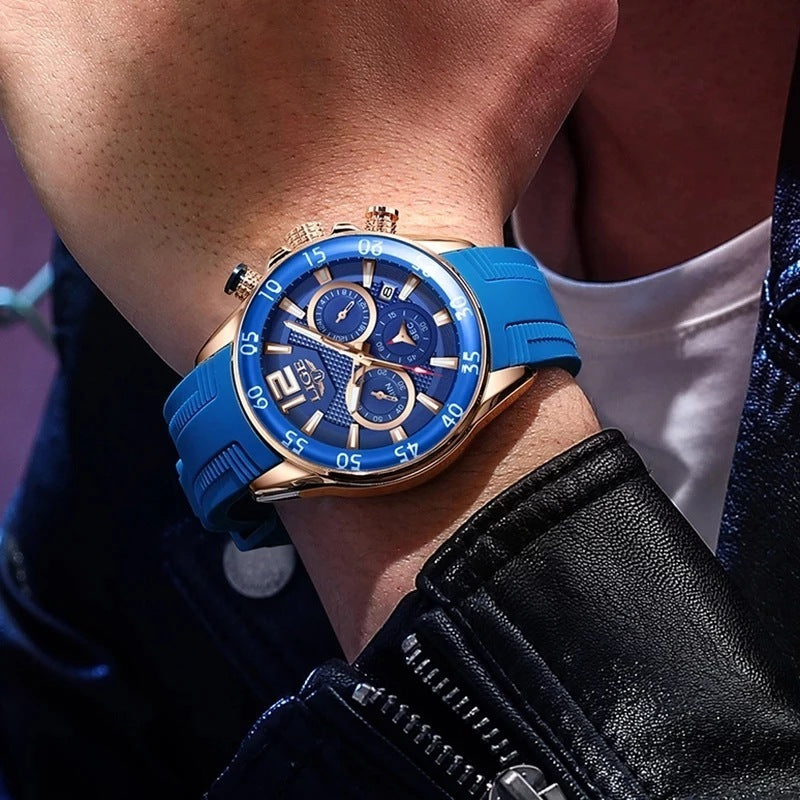 Quartz Men's Waterproof Watch Multi-function - 𝓢𝓱𝓸𝓹𝓵𝓮𝓬𝔂